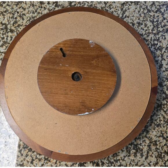 Vintage Homco Wooden Mirrored Lazy Susan Wall Hang or Table Piece - Picture 5 of 5